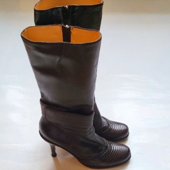L'AUTRE CHOSE LEATHER WOMEN BOOT SIZE 38 1/2" USED - Picture 1 of 16